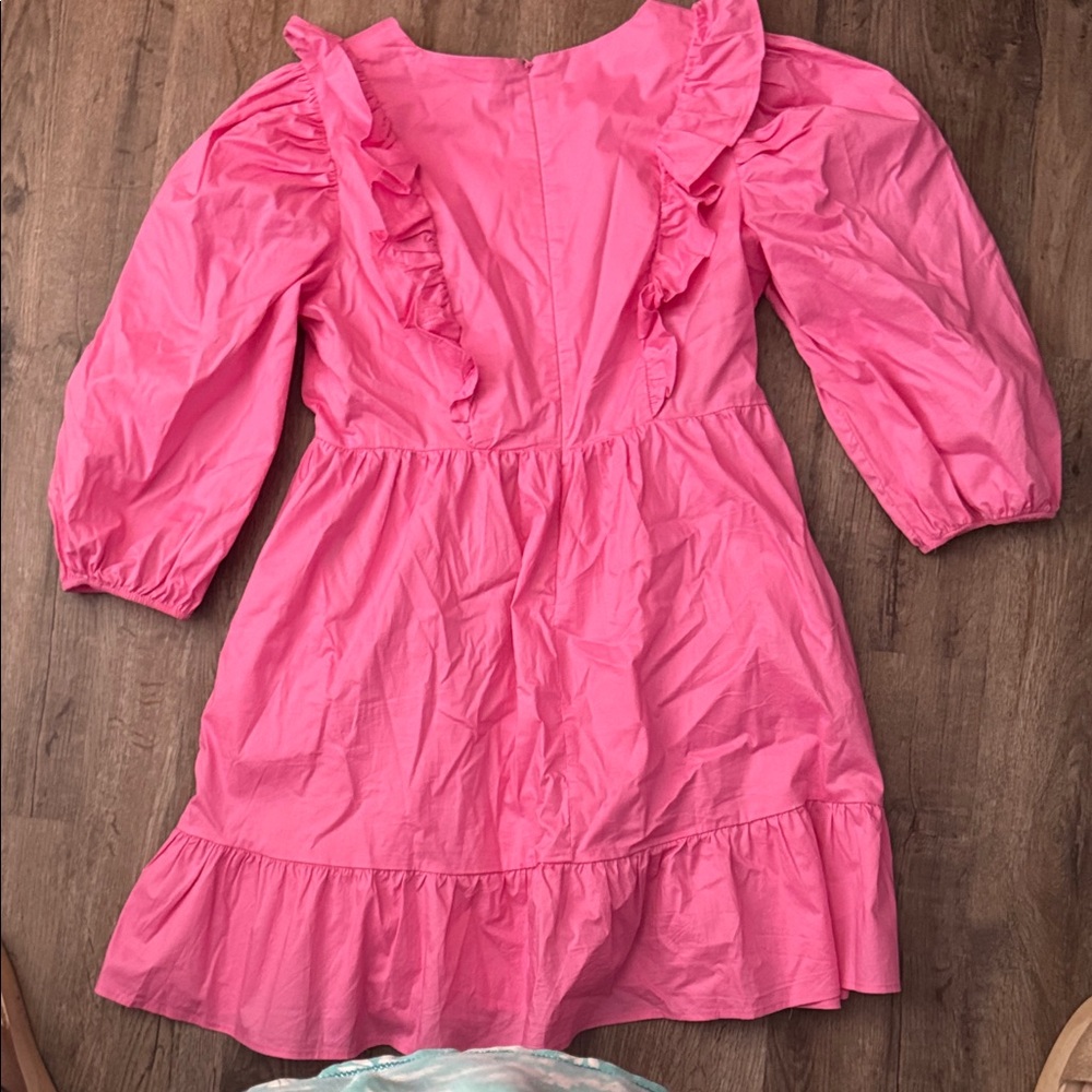 Karlie Pink Ruffle Dress - Picture 5 of 6